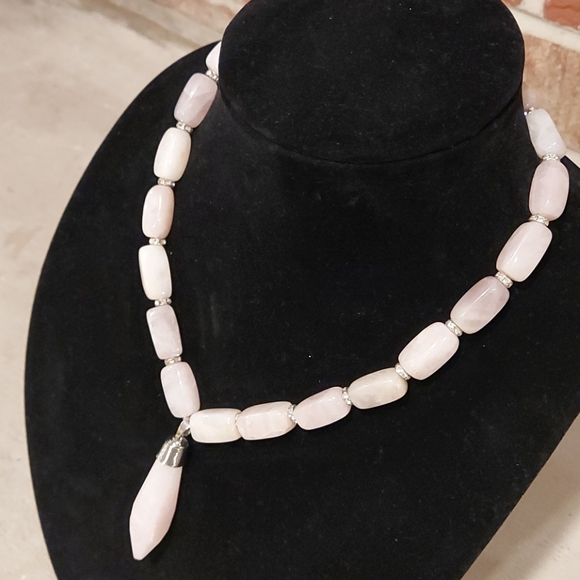 Natural Quartz Crystal Necklace - Picture 8 of 8